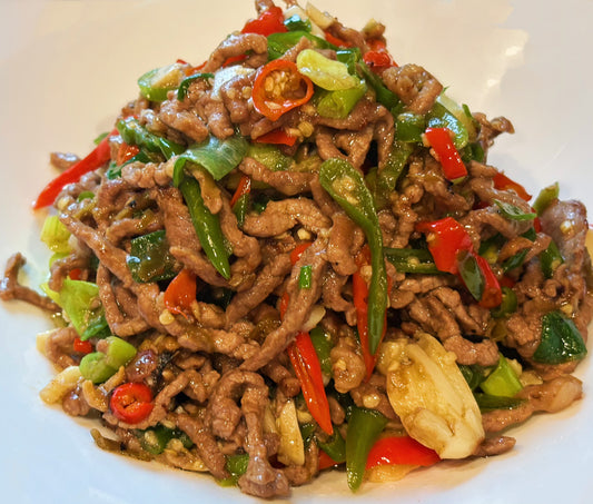 鲜椒牛肉丝