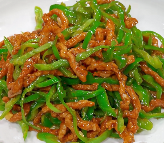 尖椒肉丝(牛角椒）